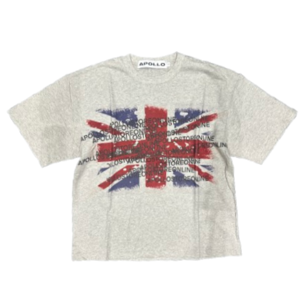 BRITISH FLAG GRAFITTI T SHIRT