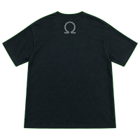 APOLLO BLUE CURSRIVE T-SHIRT - BLACK